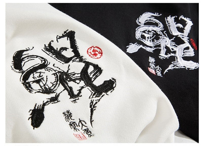 Embroidered Ocean Hoodie by jobatua.com