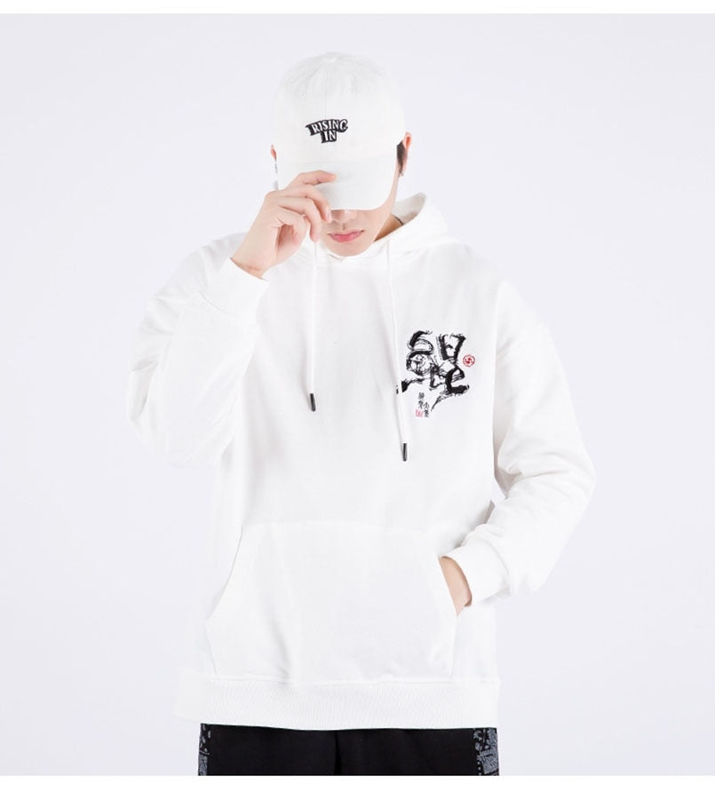 Embroidered Ocean Hoodie by jobatua.com