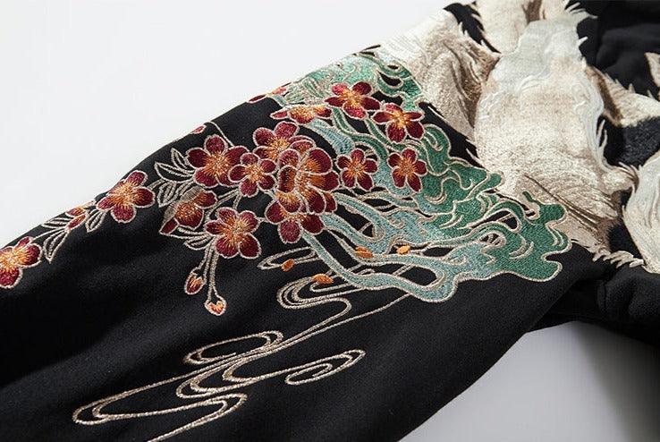 Embroidered Fox Hoodie | Jobatua.com
