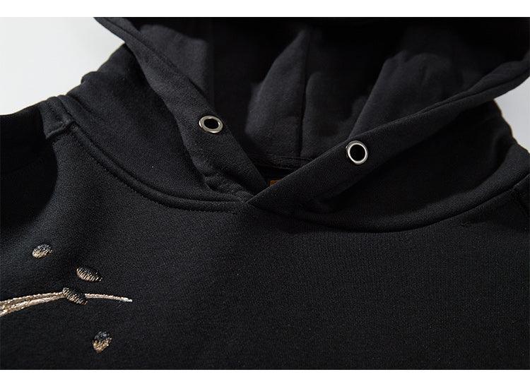 Embroidered Fox Hoodie | Jobatua.com